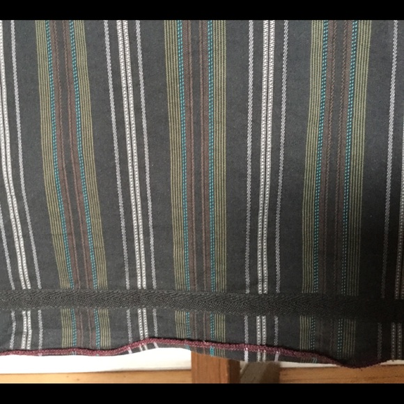 COP. COPINE PORTUGAL SHIRT DRESS COAT STRIPE BL GR - Picture 14 of 14